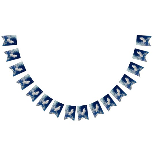 Horizontale Wolke Wimpelkette (Alle)