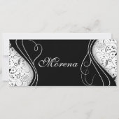 horizontaler 50. Geburtstag Einladung (Vorderseite)