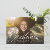 Horizontaler Abschluss mit einfachem Skriptabschlu Ankündigung (Stehend Vorderseite)