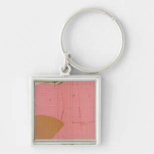 Horizontaler Abschnitt der Comstock Lode South Schlüsselanhänger