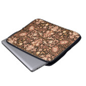 Horizontaler abstrakter Hintergrund in digitaler K Laptopschutzhülle (Vorne Knopf)