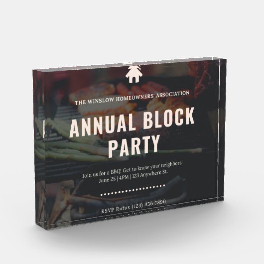 Horizontaler Blockblock Fotoblock (Links)