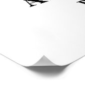 Horizontaler Empfang durch rosa Kreuz Poster (Ecke)