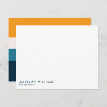 Horizontaler Farbblock Trendy Moderne Anmerkung C