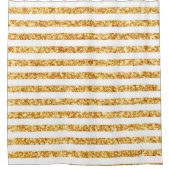 Horizontaler Glitzer Boho Popular Collection Duschvorhang (Vorderseite)