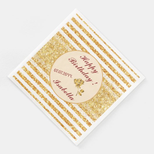 Horizontaler Glitzer Boho Popular Collection Serviette (Ecke)