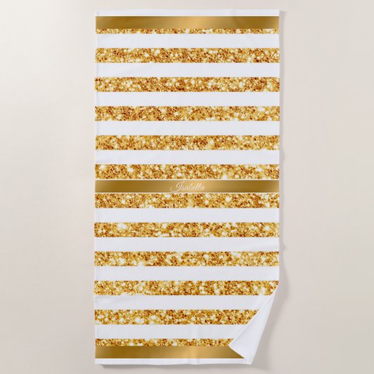 Horizontaler Glitzer Boho Popular Collection Strandtuch (Vorderseite)