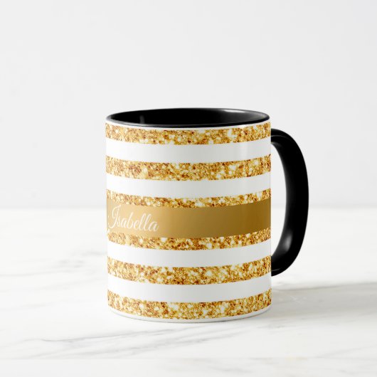 Horizontaler Glitzer Boho Popular Collection Tasse (VorderseiteRechts)
