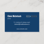 Horizontaler Headshot - Clem Visitenkarte (Rückseite)