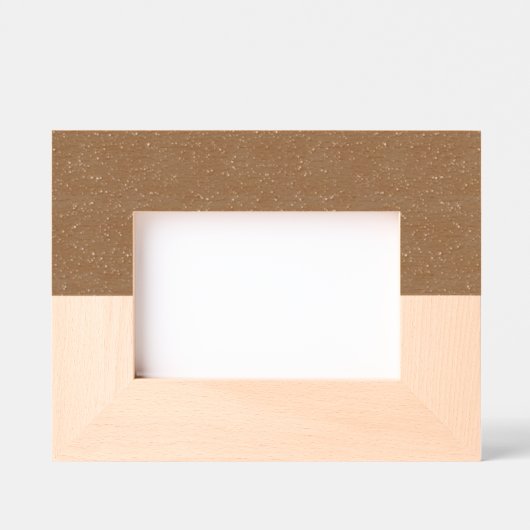 Horizontaler Holzrahmen - Walnuss und Ahorn Geätzte Rahmen (Vorderseite)