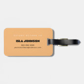Horizontaler Personalisierter Familienname Gepäckanhänger (Rückseite horizontal)