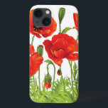 Horizontaler Rahmen mit rotem Mohn Case-Mate iPhone Hülle<br><div class="desc">Vektor nahtlos waagerechter Rand mit rotem Mohn. Rote Blume und grünes Gras © und ® Bigstock® - Alle Rechte vorbehalten.</div>