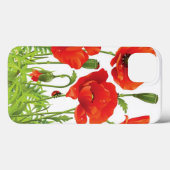 Horizontaler Rahmen mit rotem Mohn Case-Mate iPhone Hülle (Rückseite (Horizontal))