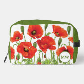 Horizontaler Rahmen mit rotem Mohn Waschbeutel (Rückseite)