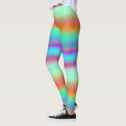 Horizontaler Regenbogen Leggings (Links)