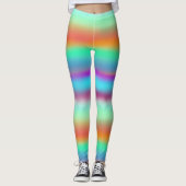 Horizontaler Regenbogen Leggings (Vorderseite)