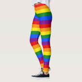 Horizontaler Regenbogen-Leggings Leggings (Links)