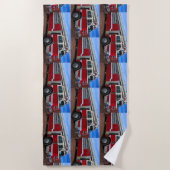 Horizontaler Rotbrandförderer Strandtuch (Vorderseite)