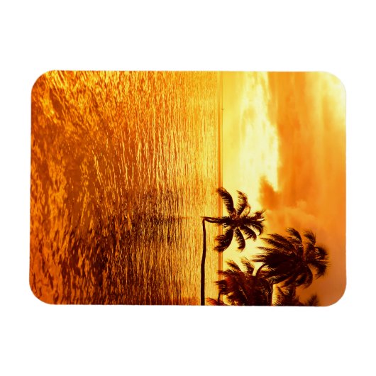 Horizontaler Sonnenuntergang Magnet (Horizontal)