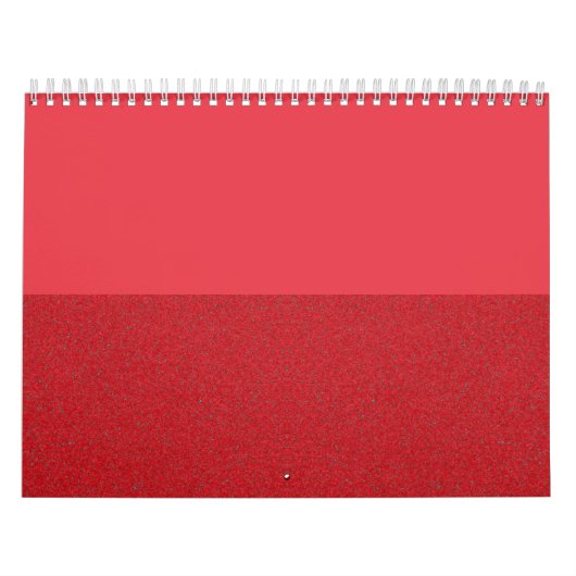 Horizontaler Split Tomato Red Wall Kalender - Cust (Titelbild)