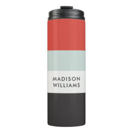 Horizontaler Streifen für das Skriptmonogramm Thermosbecher