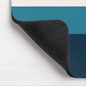 Horizontaler Streifen Monogramm Mous Mousepad (Ecke)