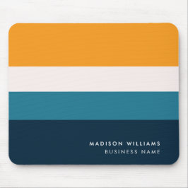 Horizontaler Streifen Monogramm Mous Mousepad