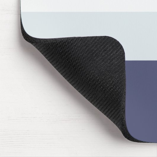 Horizontaler Streifen Monogramm Mous Mousepad (Ecke)