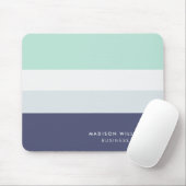 Horizontaler Streifen Monogramm Mous Mousepad (Mit Mouse)