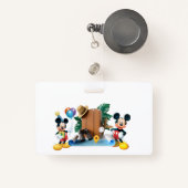 Horizontales Abzeichen Ausweis (Vorderseite mit Rechteck)