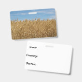 Horizontales Abzeichen Ausweis (Vorder- & Rückseite)