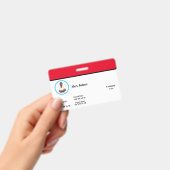 Horizontales Abzeichen Ausweis (Handheld)