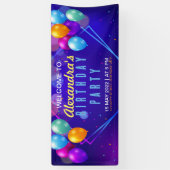 Horizontales Banner der Geburtstagspartei (Vertikal)