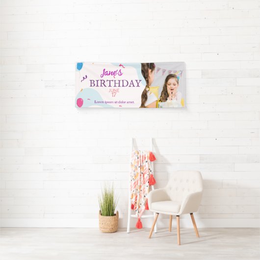 Horizontales Banner für niedliche und moderne Gebu (Insitu)