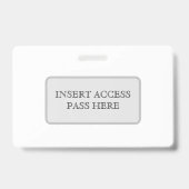 Horizontales benutzerdefiniertes ID-Abzeichen Ausweis (Rückseite)