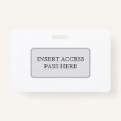 Horizontales benutzerdefiniertes ID-Abzeichen Ausweis (Rückseite)