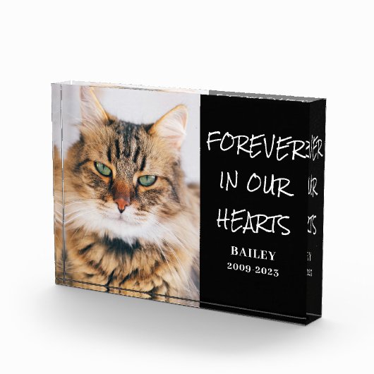 Horizontales Blockfoto für Pet-Memorial Fotoblock (Rechts)