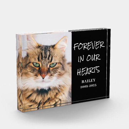 Horizontales Blockfoto für Pet-Memorial Fotoblock (Links)