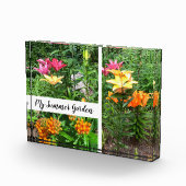 Horizontales Blockfoto "Mein Sommergarten" Fotoblock (Rechts)