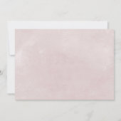 Horizontales Brautparty mit floraler Romance Einladung (Rückseite)