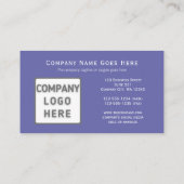 Horizontales Doppelseitiges Foto Visitenkarte (Rückseite)