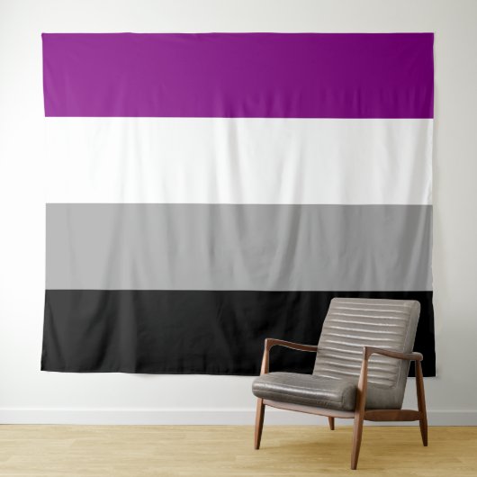 Horizontales Flag für den asexuellen Stolz Wandteppich (Beispiel (Horizontal))