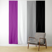 Horizontales Flag für den asexuellen Stolz Wandteppich (Beispiel)