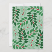 Horizontales Foto - Frohe Weihnachten Botanisch Ro (Rückseite)