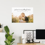 Horizontales Foto Herzlich willkommen bei unserer  Poster (Heimbüro)