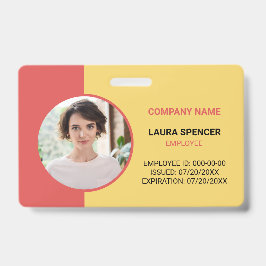 Horizontales Foto-ID-Abzeichen Ausweis