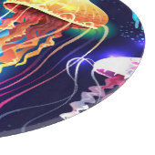 Horizontales glühendes Unterwasser-Quallen-Banner Schneidebrett (Ecke)