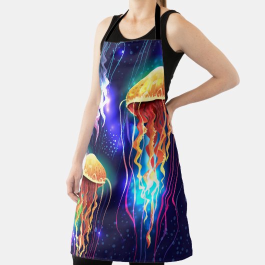 Horizontales glühendes Unterwasser-Quallen-Banner Schürze (InSitu)