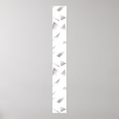 Horizontales, graues Wolkenschild Poster (Vorne)