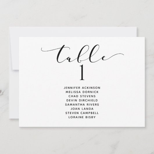 Horizontales Hochzeitstil Einladung (Vorderseite)